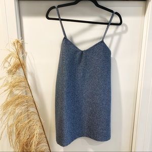 NWT- Zara Blue Shimmer Dress